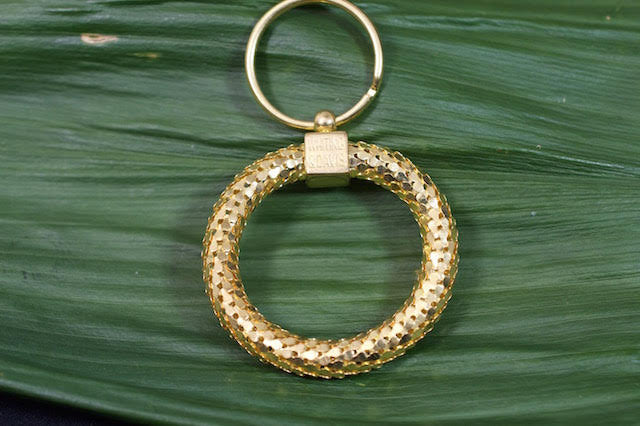 Whiting & Davis Classic Circle Key Ring Gold – Crave Boutique Jax