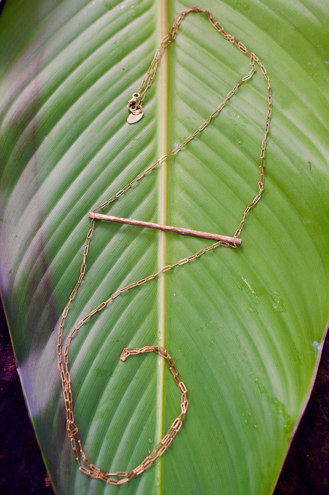 Alexis Russell Bar Chain Hook Necklace