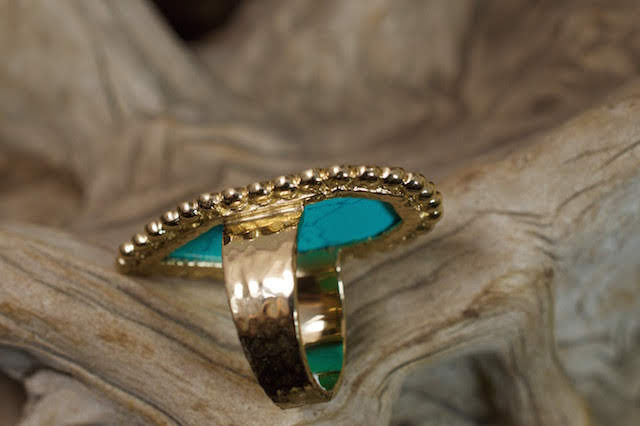 Melinda Maria Turquoise Pod Ring
