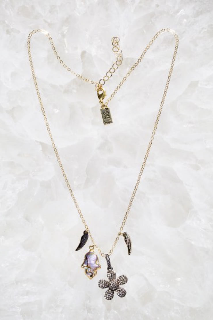 Native Gem Flower Power Charm Necklace