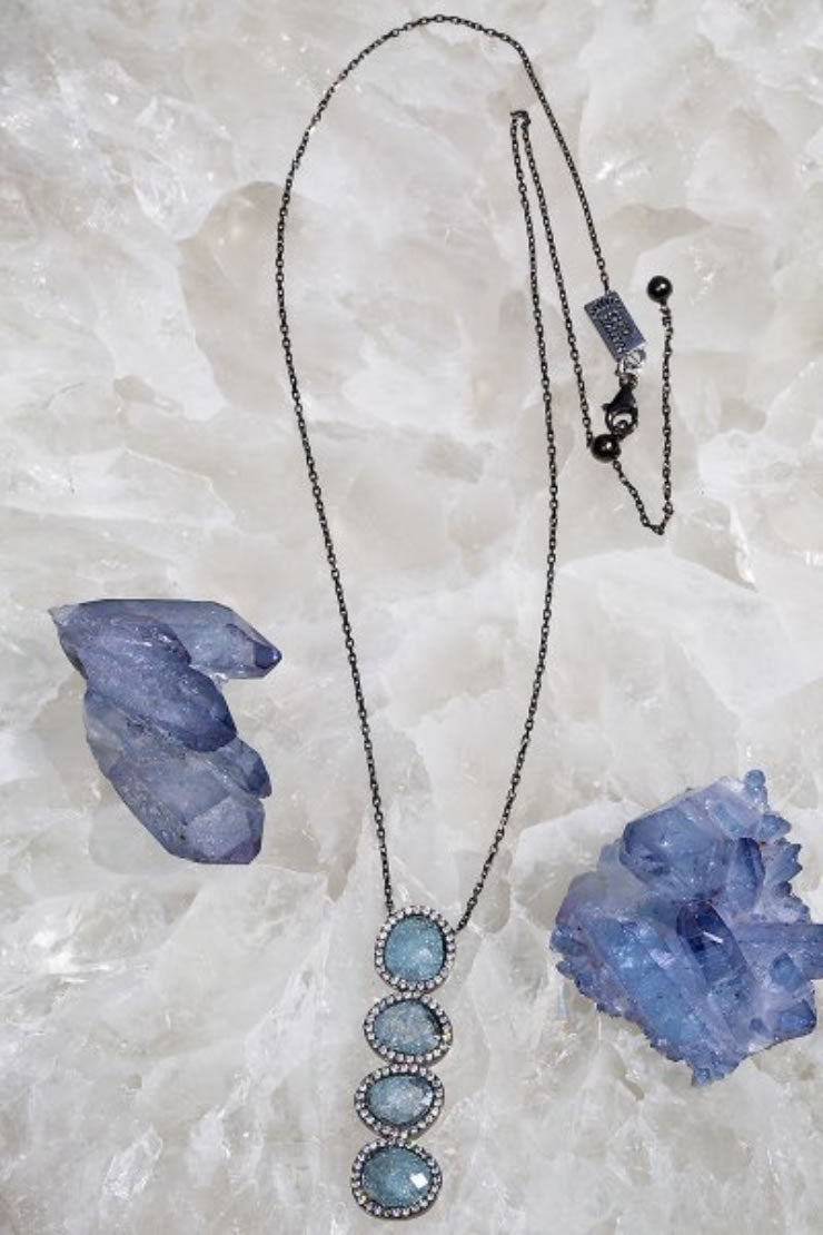 Native Gem Revelation Dusty Gray Quartz Necklace