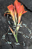 Native Gem Oceans Wrap/Necklace with Peruvian Opal & Lapis