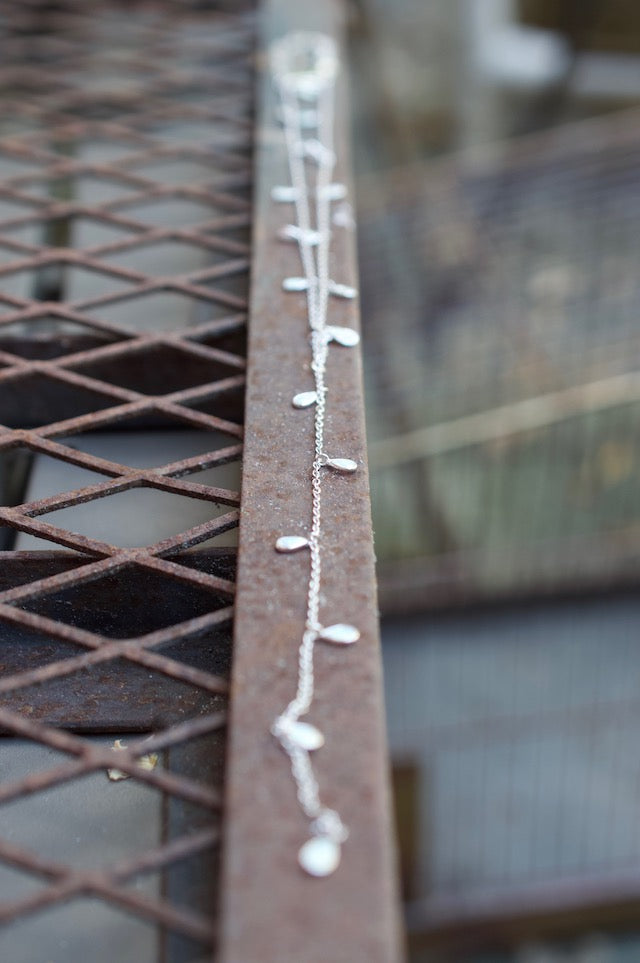 Native Gem Raindrops White Opal Y Necklace