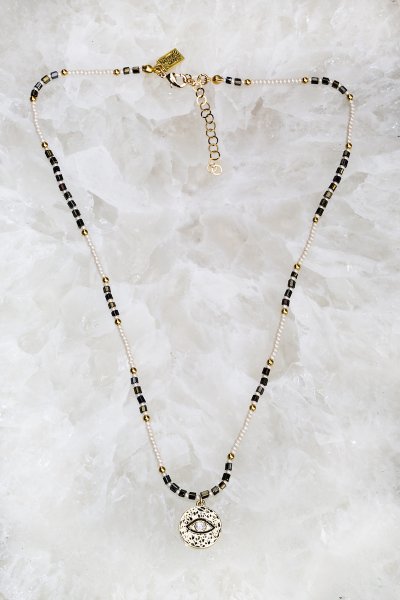 Native Gem Reina Seeing Eye Cremé Necklace