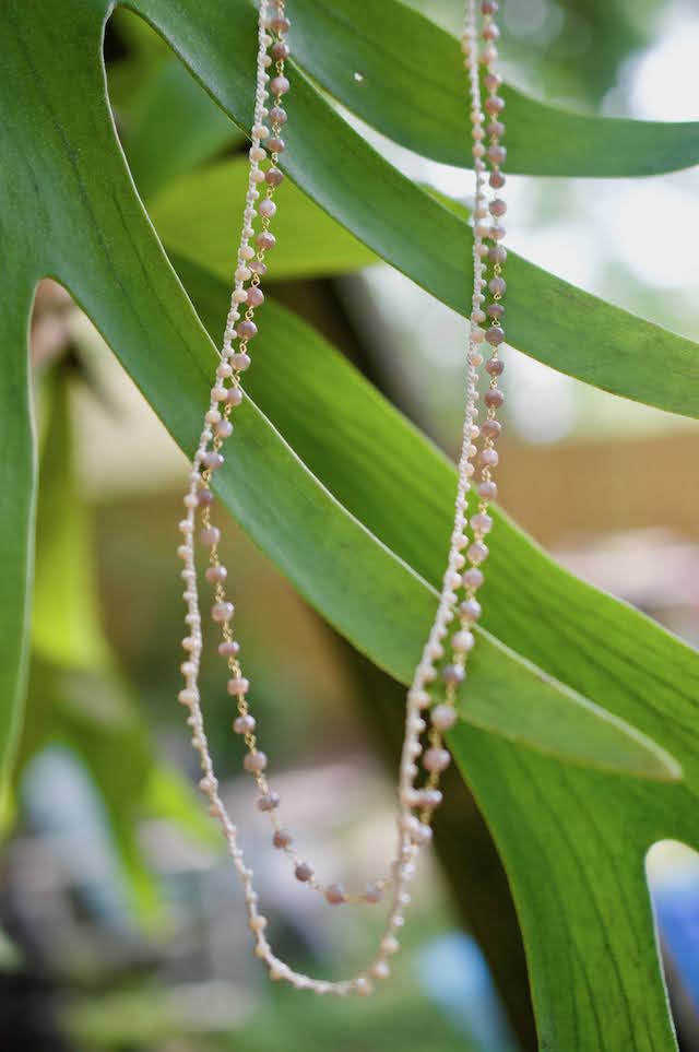 Native Gem Ritual Double Chain Necklace in Bahia