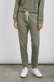 Rails Kingston Sweatpants in Olive with Embroidered Ivory Stars