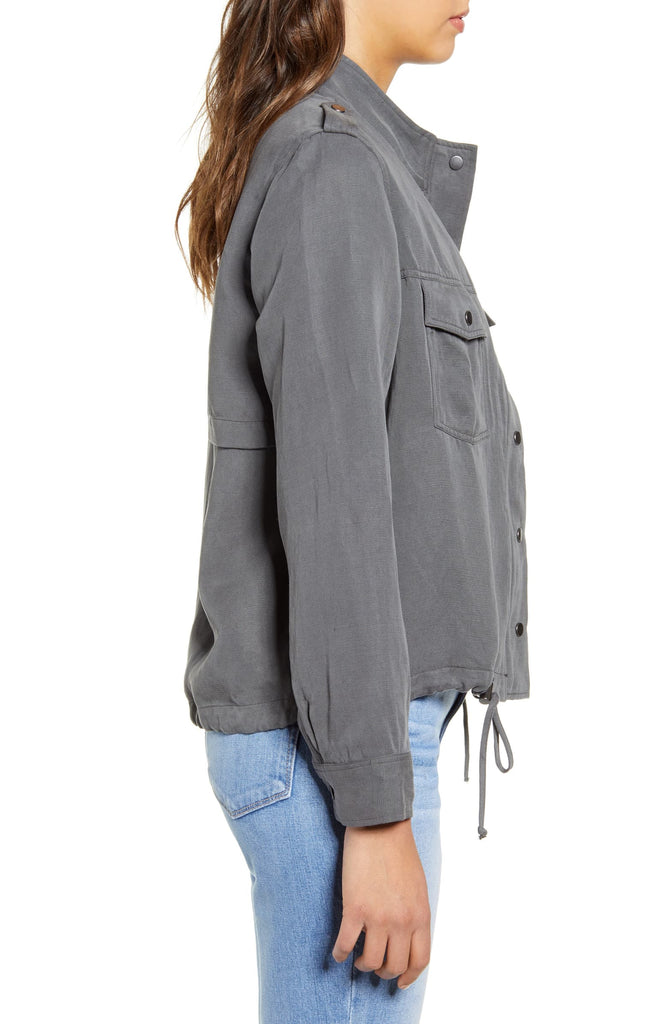 Rails - Collins Military Jacket in Charcoal