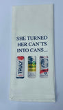 TOSS Designs "She turned her can'ts into cans" Guest Towel