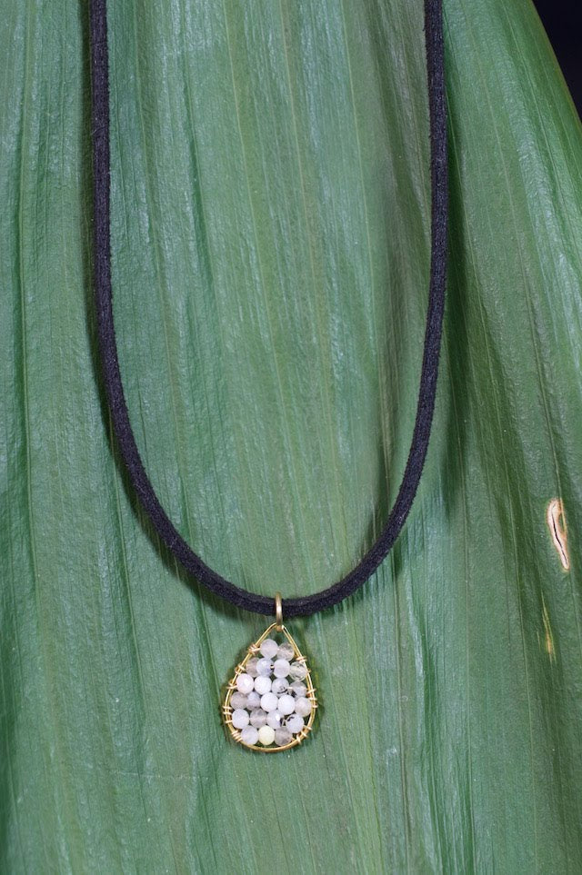 Sonya Renee Micro Posh Necklace/Choker in Mystic Moonstone