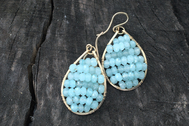 Sonya Renee Posh Mini Earrings in Seafoam