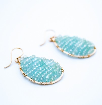 Sonya Renee - Posh Seafoam Earrings