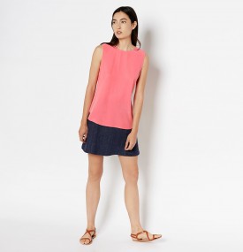 Equipment - Lyle Blouse in Pink