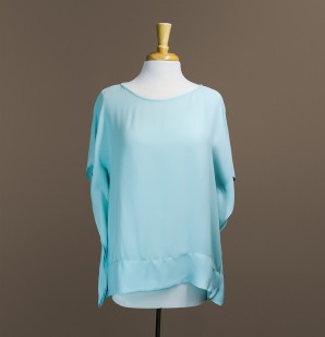 Annie Griffin - Aria Blouse in Barbados Blue