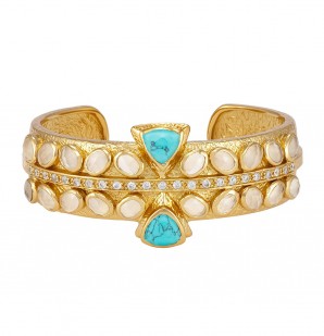Melinda Maria - Hawthorne Gold Cuff 