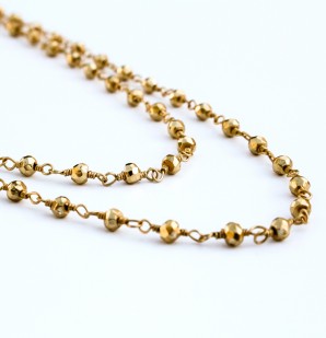 Sonya Renee - Lala Semi Precious Chain in Gold Pyrite