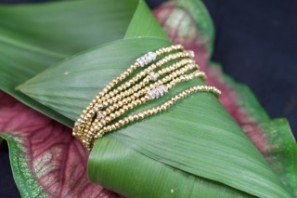 Lisa_Freede_Gold_Plated_Pyrite_Bracelet_Stack