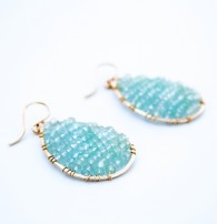 Sonya Renee - Posh Seafoam Earrings